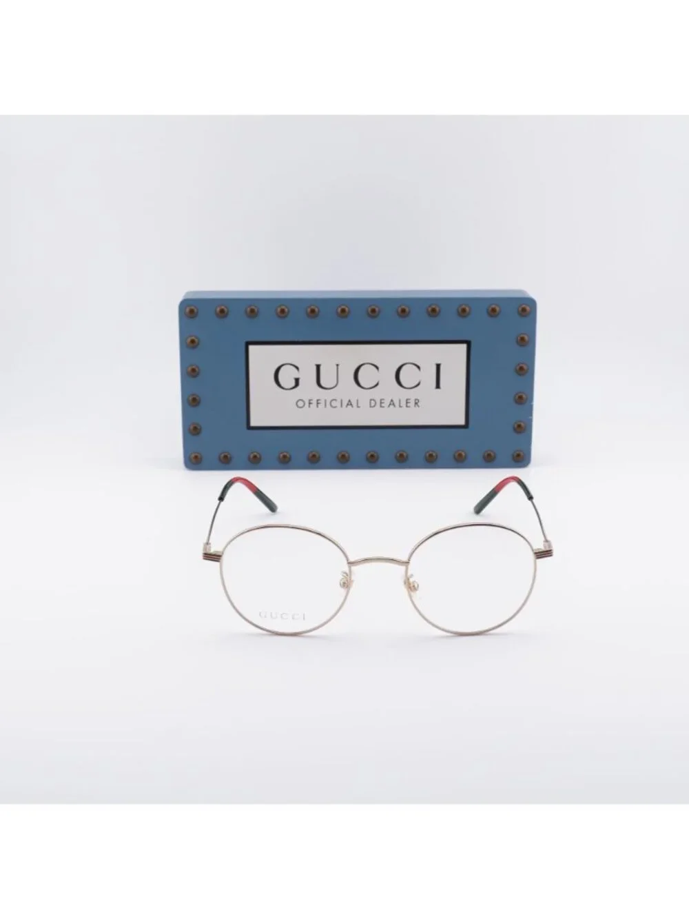 Gucci GG1054OK 002 Round Eyeglasses - Gold 51mm